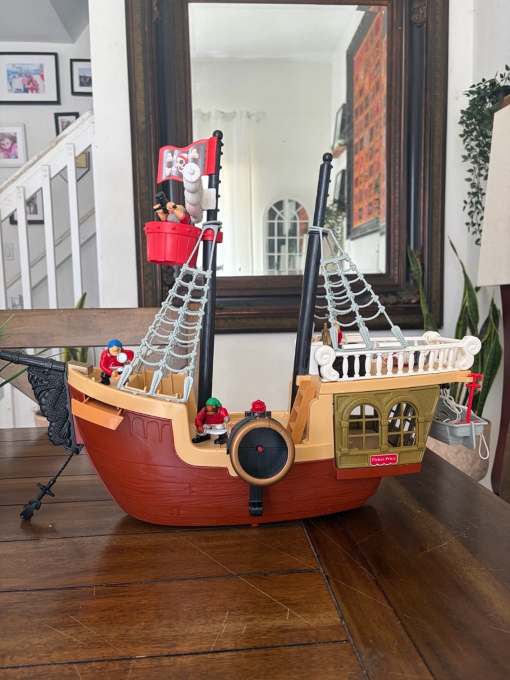 VINTAGE 1994 FISHER PRICE GREAT ADVENTURES PIRATE SHIP